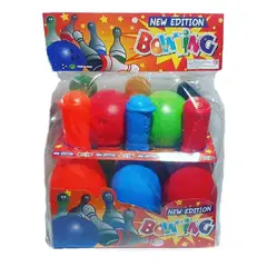 GENERICO - Juego de Bowling - Palitroques Grandes - 6 Pinos 2 Bolas