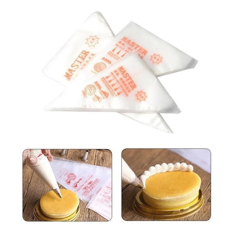 GENERICO - 100 Mangas Pasteleras Desechables Manga Pastelera Desechable S