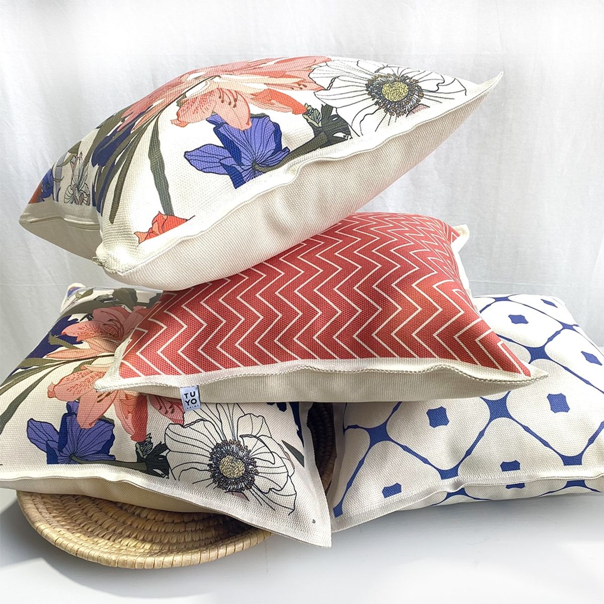 TUYO PRINT - Cojín Zigzag - 45x45