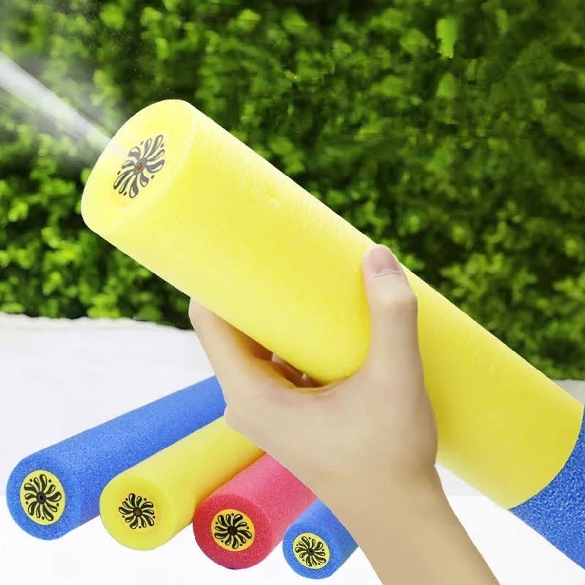GENERICO - Pack x4 Pistola Lanza Agua Esponja Piscina Verano Juegos