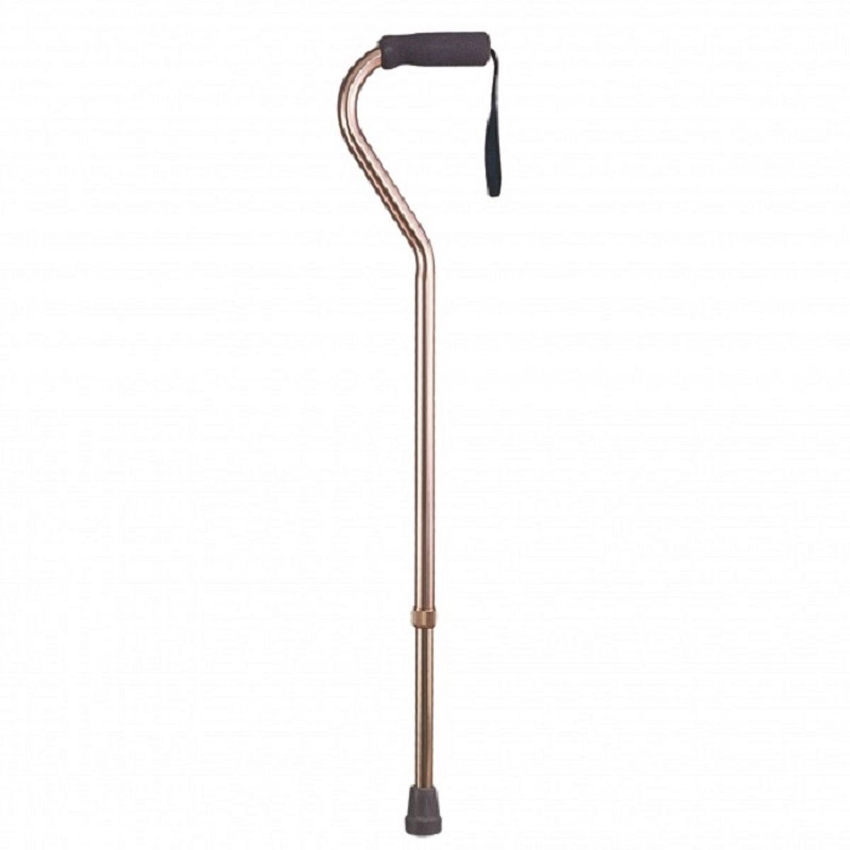 FIRST CARE - BASTÓN DE APOYO MANGO CURVO BRONCE CON LAZO