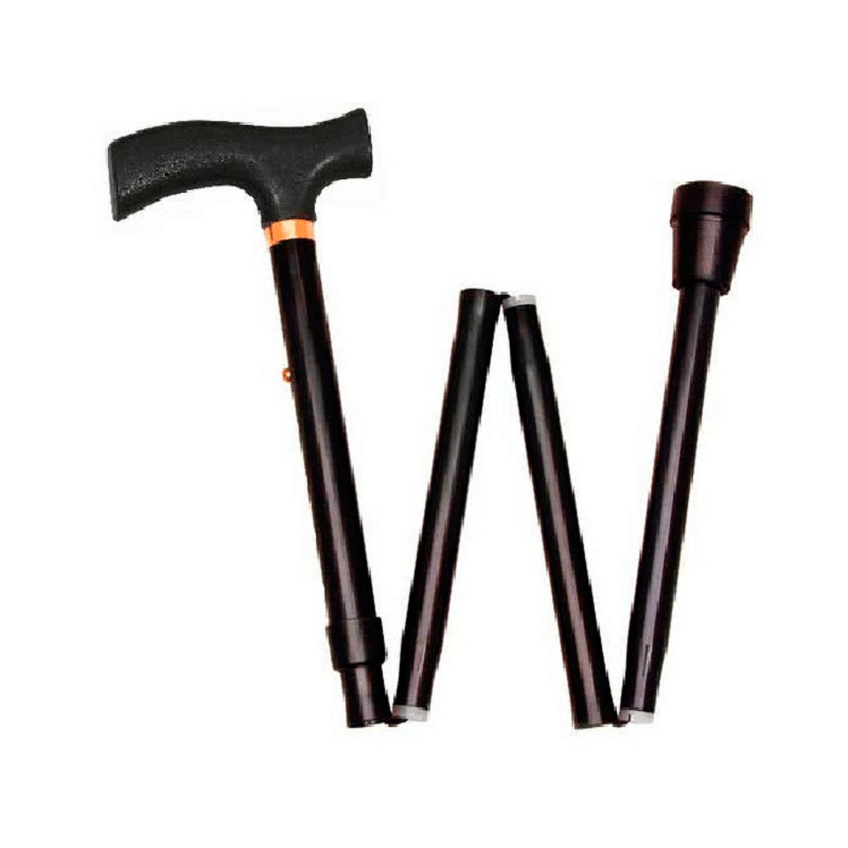 FIRST CARE - BASTÓN DE APOYO T PLEGABLE ALUMINIO ULTRA LIGERO