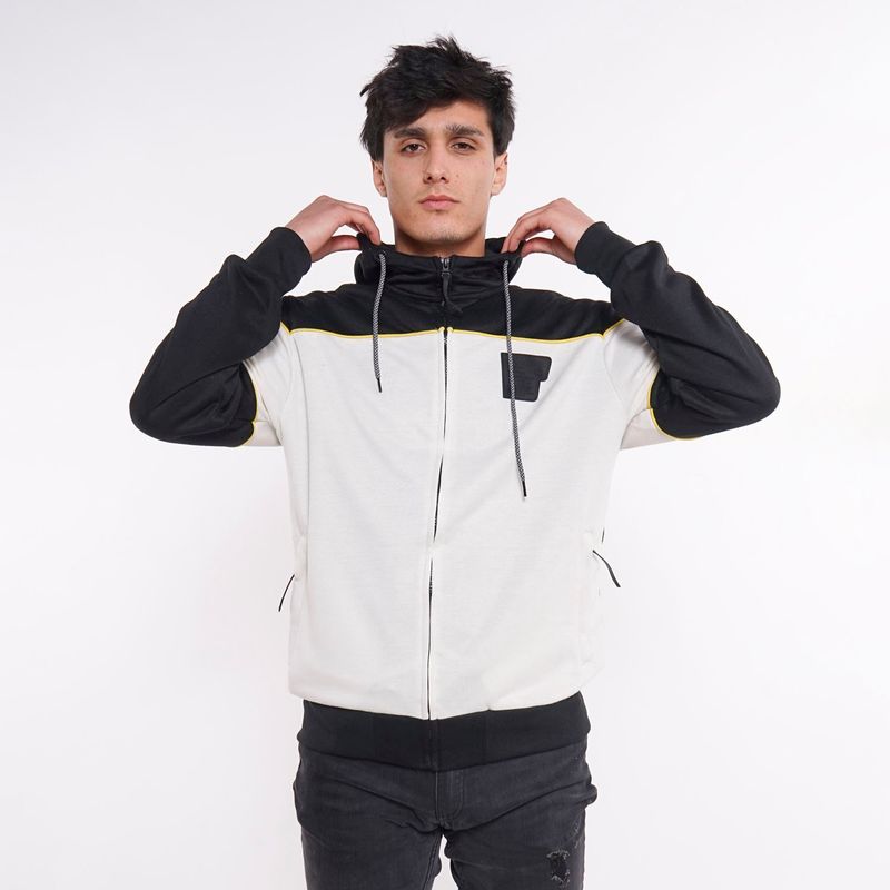GANGSTER - Poleron Fullzipper Delgado Evolution Negro Gangster