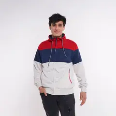 GANGSTER - Poleron Fullzipper Delgado Carmel Rojo