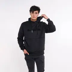 GANGSTER - Poleron Hoodie Delgado Core Negro