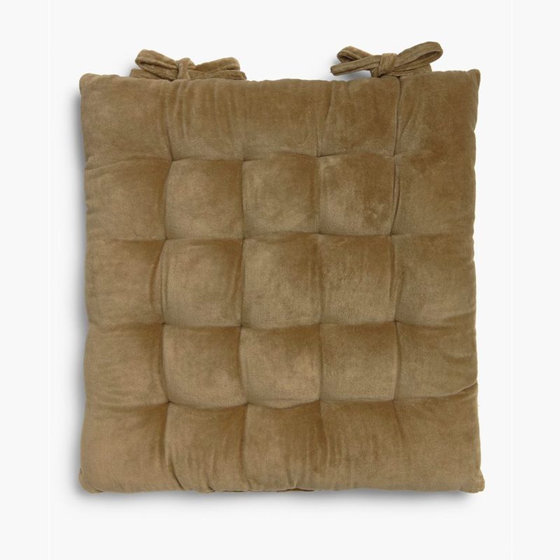 CALMA HOUSE - Cojin de Silla Velur 40x40 Verde Musgo Calma House