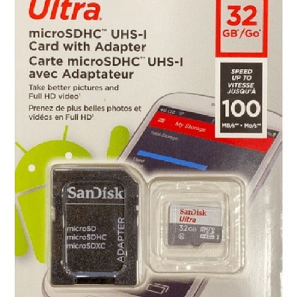 SANDISK - Pack 2 SanDisk Ultra 32GB microSDXC Tarjeta de memoria MICRO32GBX2