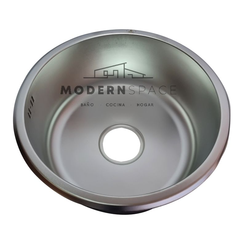 MODERN SPACE - Lavaplatos Sobre Cubierta Acero Inoxidable 42x42 Modern Space