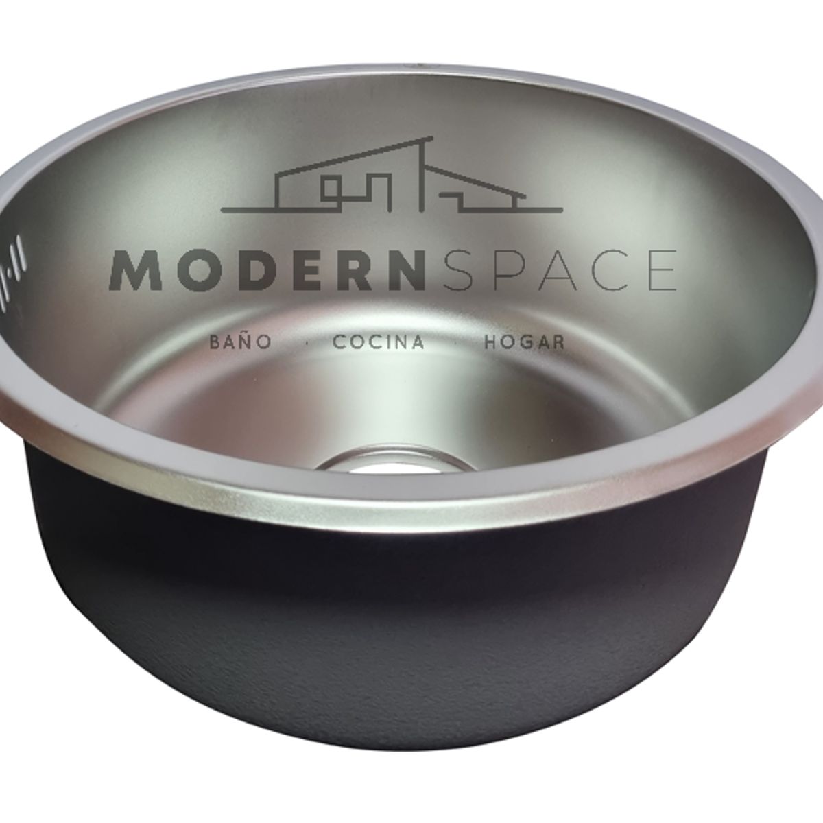 MODERN SPACE - Lavaplatos Sobre Cubierta Acero Inoxidable 42x42 Modern Space.