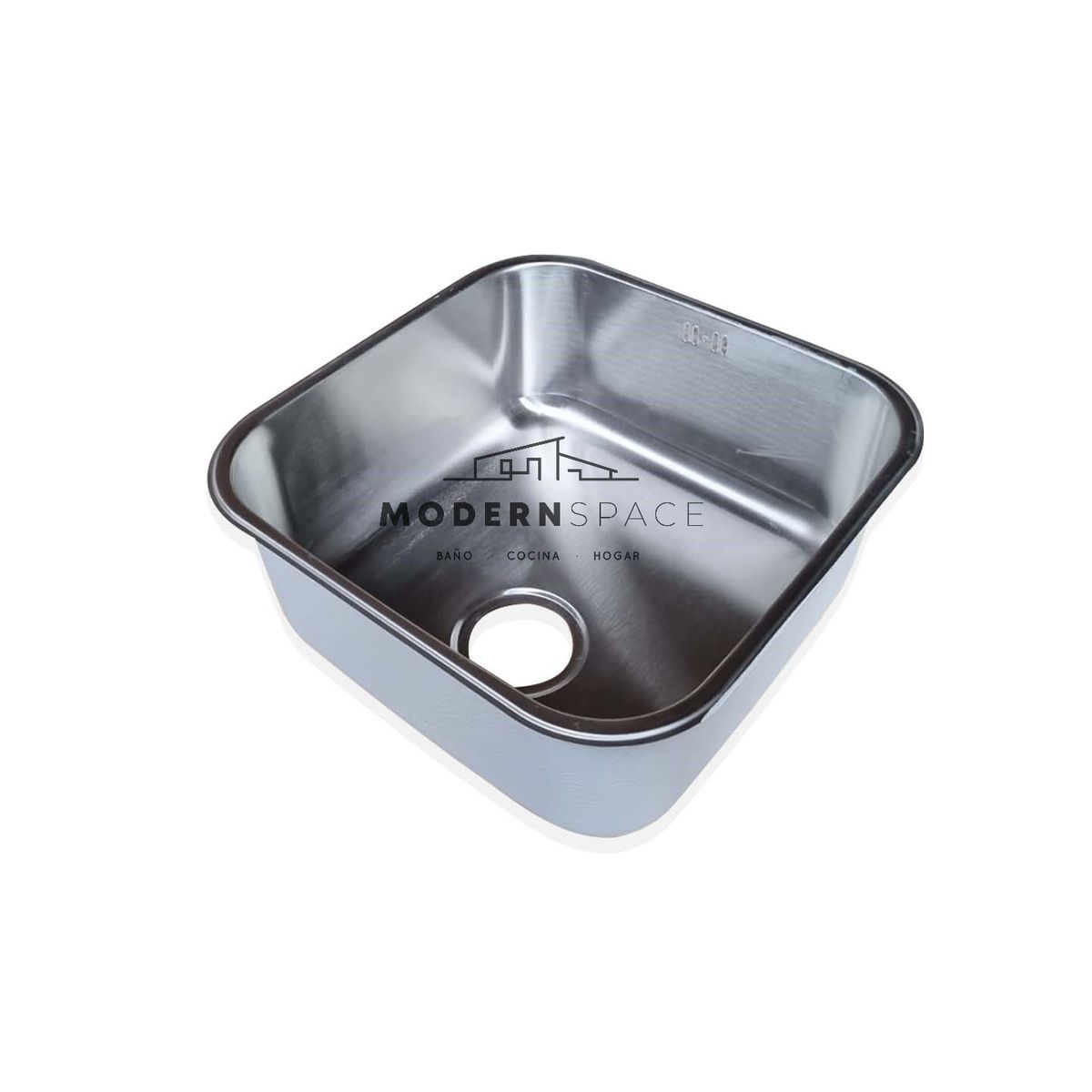 MODERN SPACE - Lavaplatos Bajo Cubierta Acero Inoxidable 43x43 Modern Space