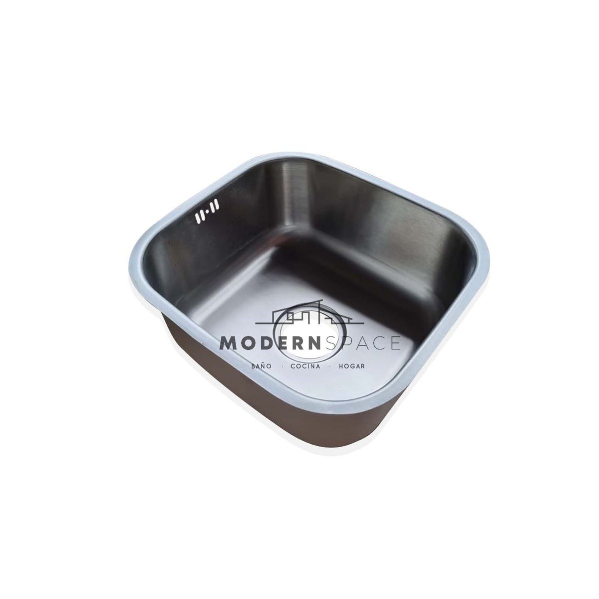 MODERN SPACE - Lavaplatos Bajo Cubierta Acero Inoxidable 43x39 Modern Space.
