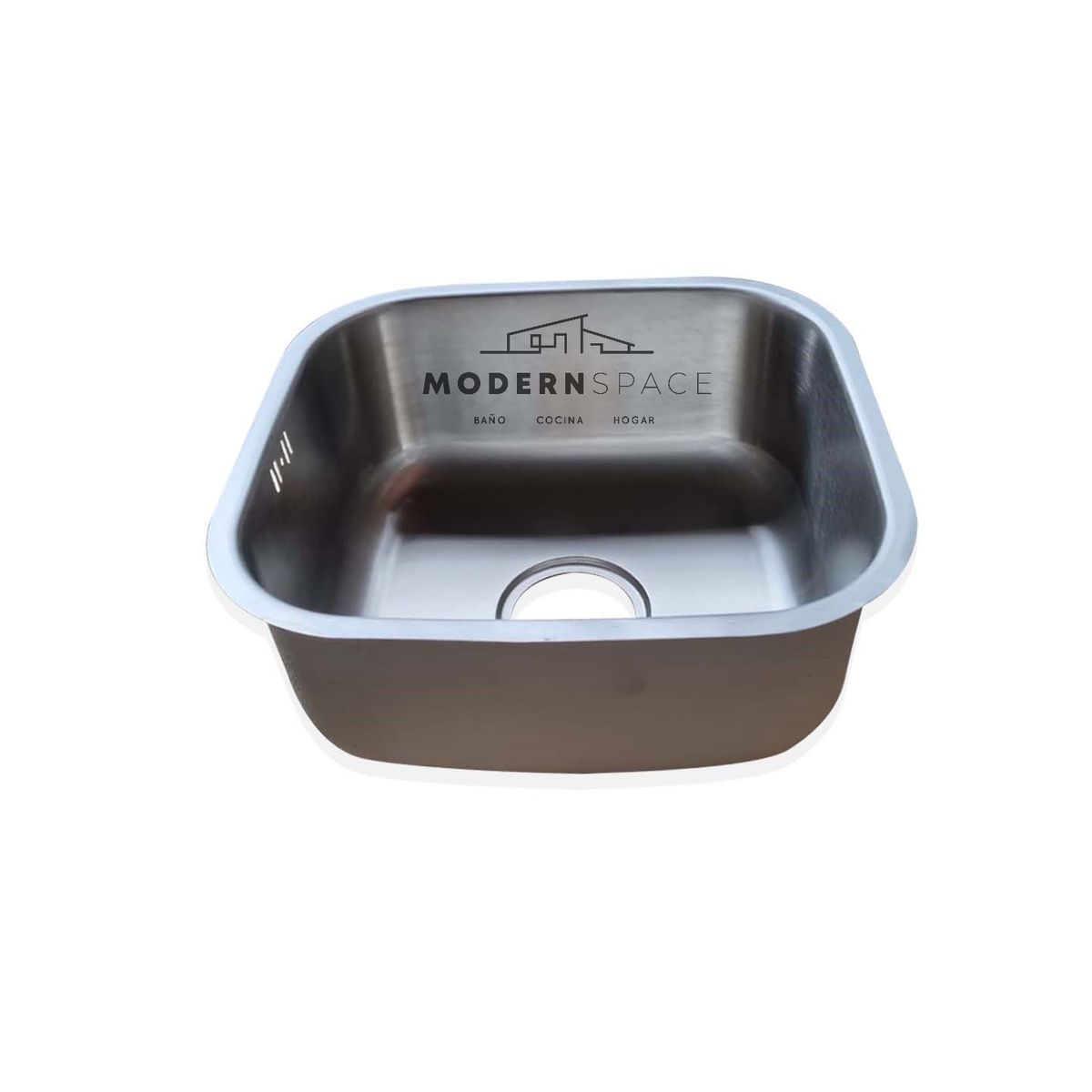 MODERN SPACE - Lavaplatos Bajo Cubierta Acero Inoxidable 43x39 Modern Space.