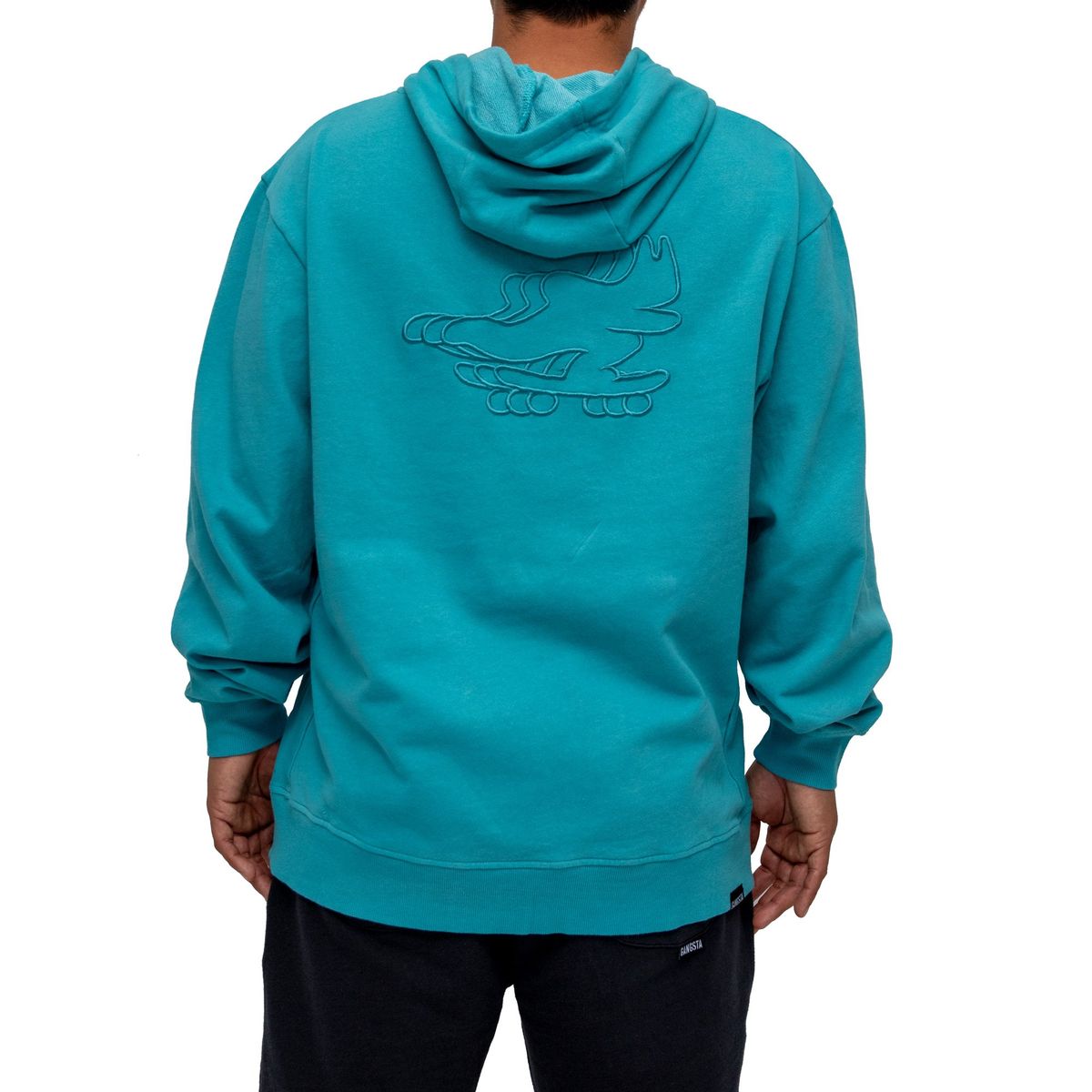 GANGSTA - Polerón Hombre  3 Cats Dark Aqua