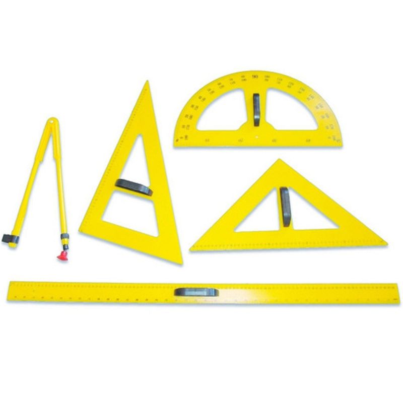 SEIGARD - Set De Geometría Para El Pizarrón NBP013 Color Amarillo