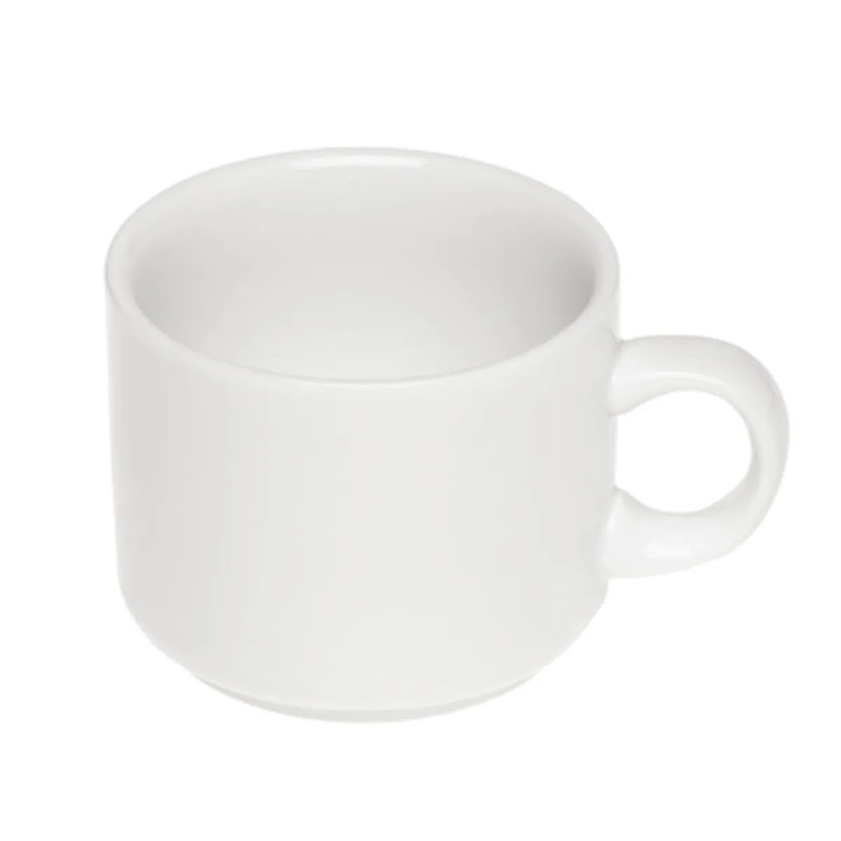 STAR FINE PORCELAIN - SET DE 24 TAZAS TE RECTAS DE PORCELANA BLANCOS STAR STAR FINE PORCELAIN
