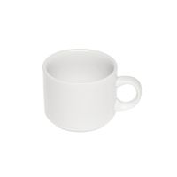 SET DE 6 TAZAS TE RECTAS DE PORCELANA BLANCOS STAR