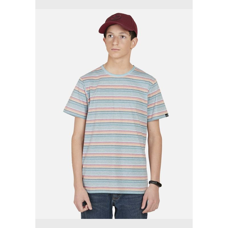 MAUI AND SONS - Polera ROUTE 66 STRIPE SS TEE Juvenil Naranja Maui and Sons MAUI AND SONS