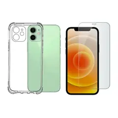 GENERICO - Carcasa Para iPhone 12 Y Lamina Mica De Vidrio