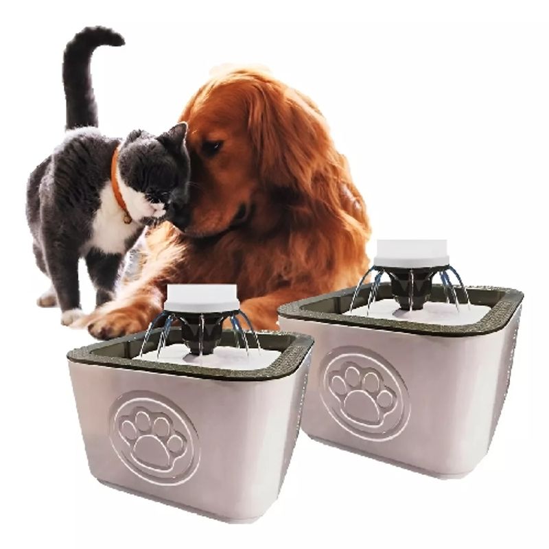 GENERICO - X2 Bebedero Eléctrico Fuente De Agua De Agua Gatos O Perros