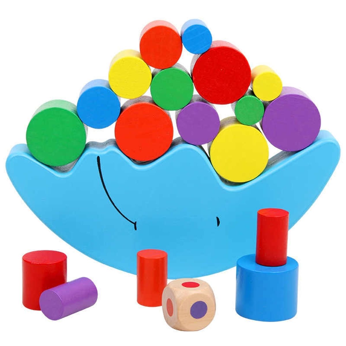 GENERICO - Juego Didáctico Balancín De Madera Lunar Montessori