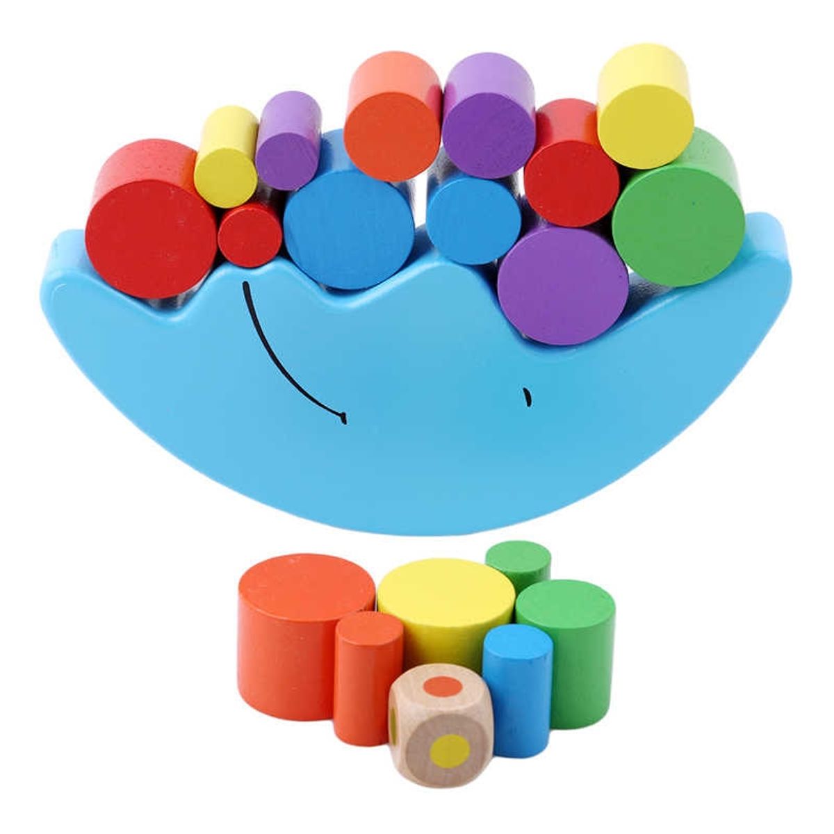 GENERICO - Juego Didáctico Balancín De Madera Lunar Montessori