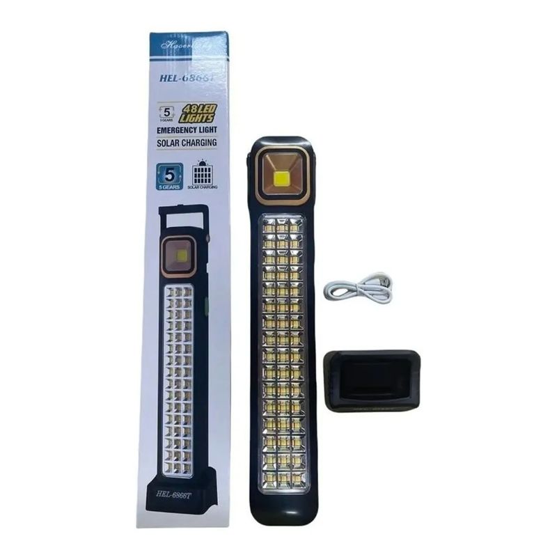 GENERICO - Luz Emergencia Recargable lampara Solar 48 Led