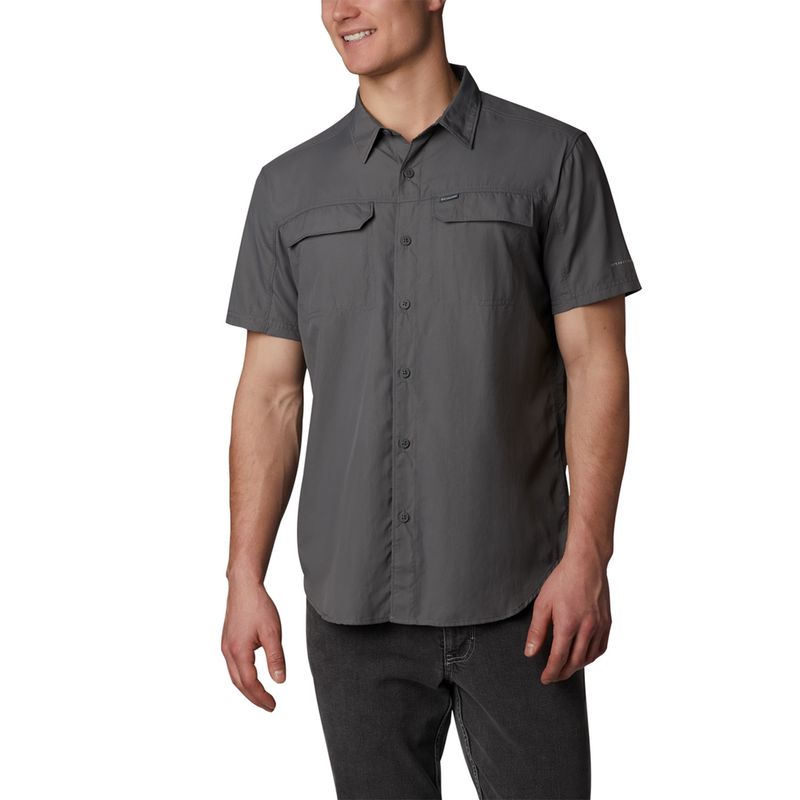 COLUMBIA - Camisa Hombre Silver Ridge 2.0 Gris COLUMBIA.-