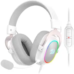 REDRAGON - Audifonos Gamer Zeus H510-X RGB Blancos 7.1 USB
