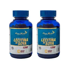 GREEN MEDICAL - Lecitina De Soya Gm 200 Caps 2 Frascos 2x100 Caps