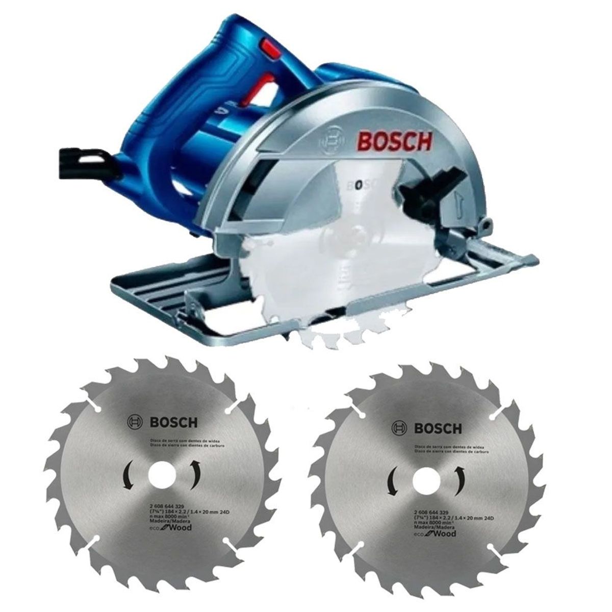 BOSCH - Sierra Circular 7 1/4" BOSCH Model GKS 150 1500w+2 disco