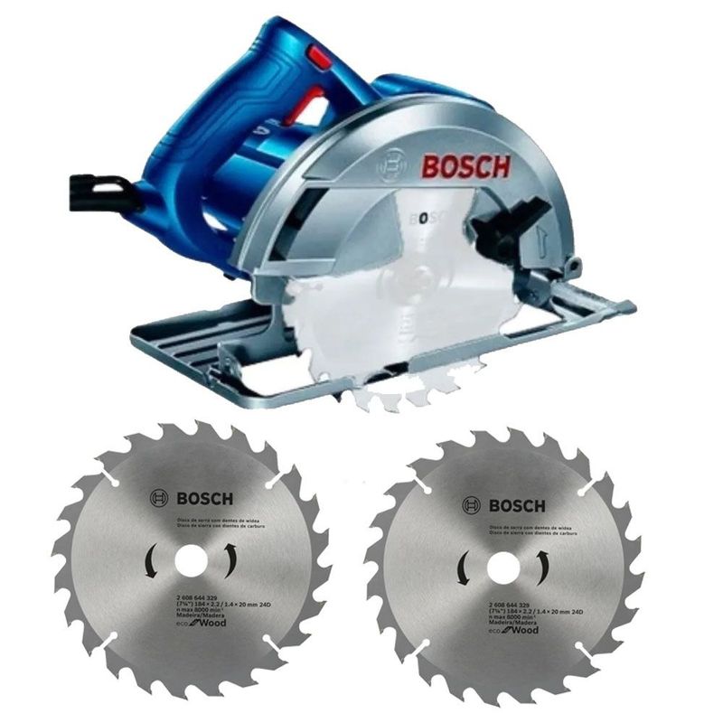 BOSCH - Sierra Circular 7 1/4" BOSCH Model GKS 150 1500w+2 disco