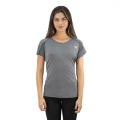 HARDWORK - Polera Dry Fit HW SPX Manga Corta Mujer Carbon Grey