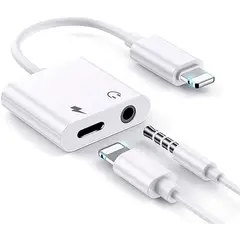 GENERICO - Adaptador iphone lightning 3.5mm AUX Headphone