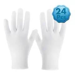 KUANGYE - 24 Piezas Guantes Dermatológicos Algodón 12 Pares