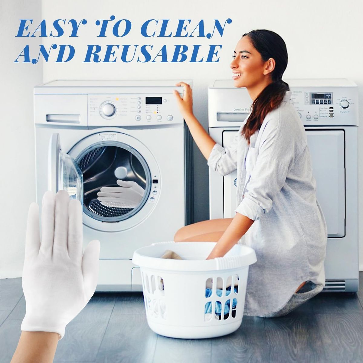 KUANGYE - 24 Piezas Guantes Dermatológicos Algodón 12 Pares