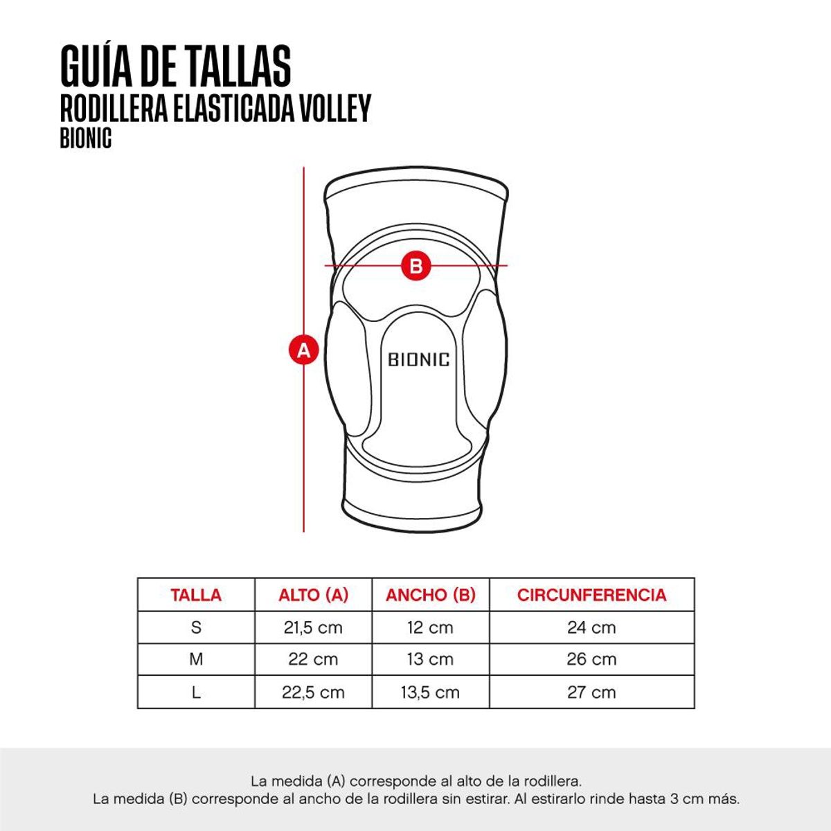 BIONIC - RODILLERA PROTECTORA BIONIC VOLLEY FUCSIA FLUOR M