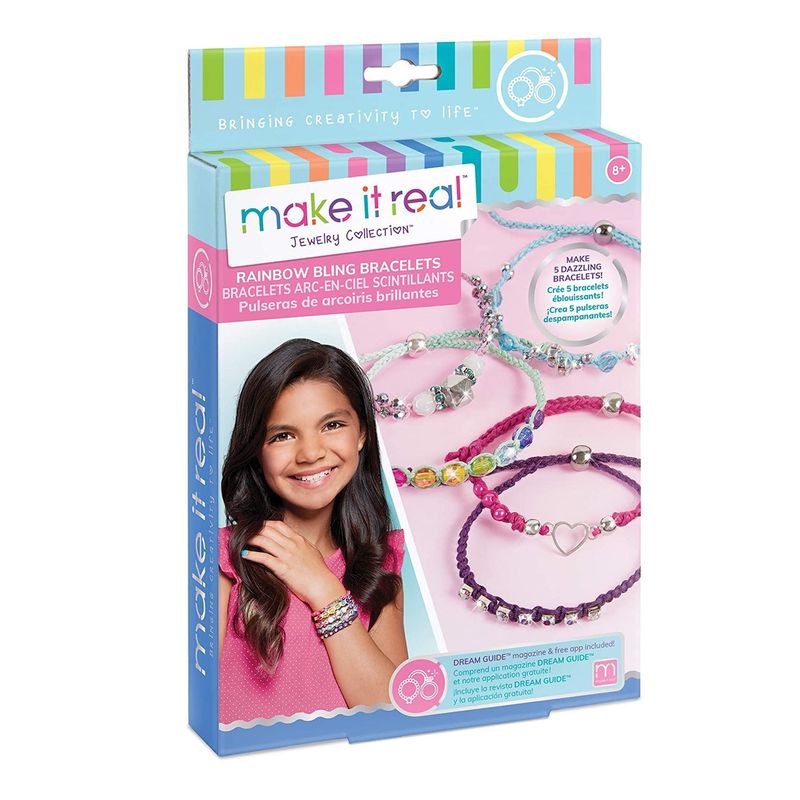 MAKE IT REAL - Set De Cuentas Pulseras Arcoiris Make It Real Juguete Niña