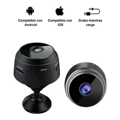GENERICO - Camara Espía Mini Oculta Seguridad Android iOS Inalambrica