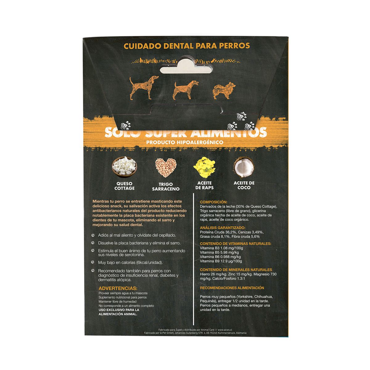 ZUPET - Snack Perros QCHEF Dental Power Masticable