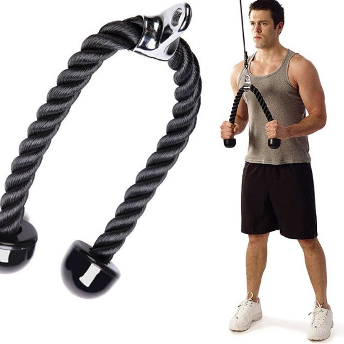 SCORE FIT - Cuerda polea para Triceps