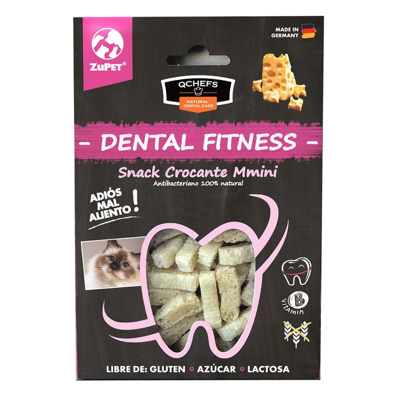 ZUPET - Snack Gatos QCHEF Dental Fitness Crocante Mmini