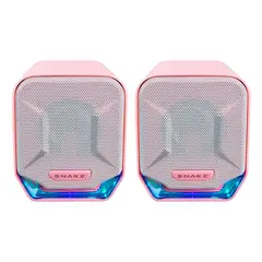 SNAKE GAMER - Parlantes Najash Pinkker NJ320 RGB USB AUX