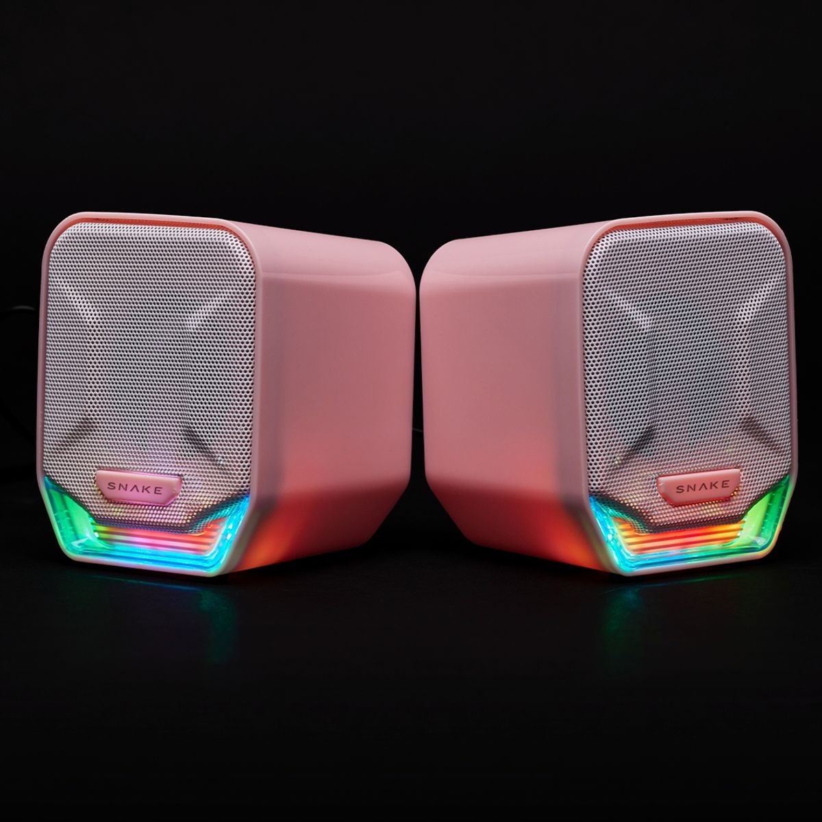 SNAKE GAMER - Parlantes Snake Gamer Najash Pinkker NJ320 RGB USB AUX