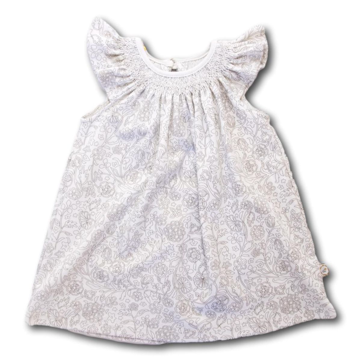 PEQUEÑA GRACIA - Vestido Ema Bordado Silueta 100 Algodón Pima