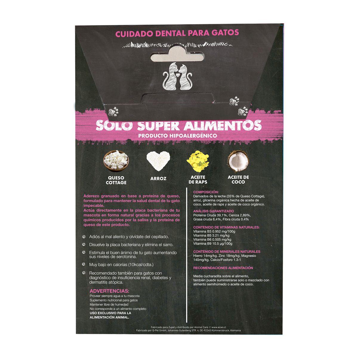 ZUPET - Snack Gatos QCHEF Dental Fitness Granulado