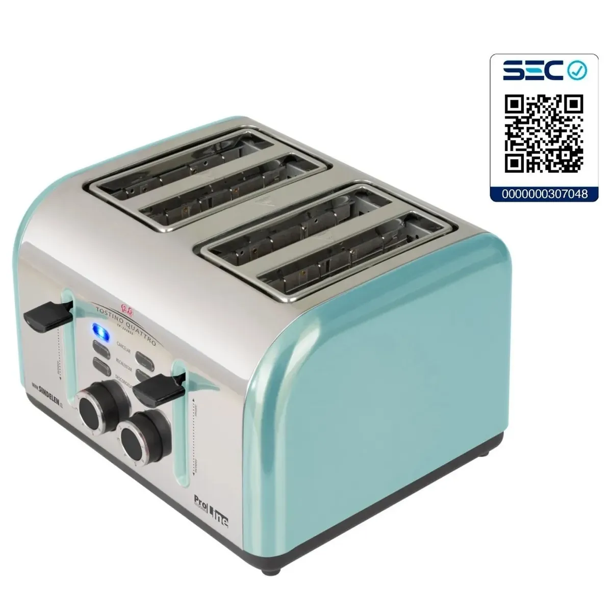 SINDELEN - Tostador Eléctrico 4 Rebanadas Sindelen Tp-2420