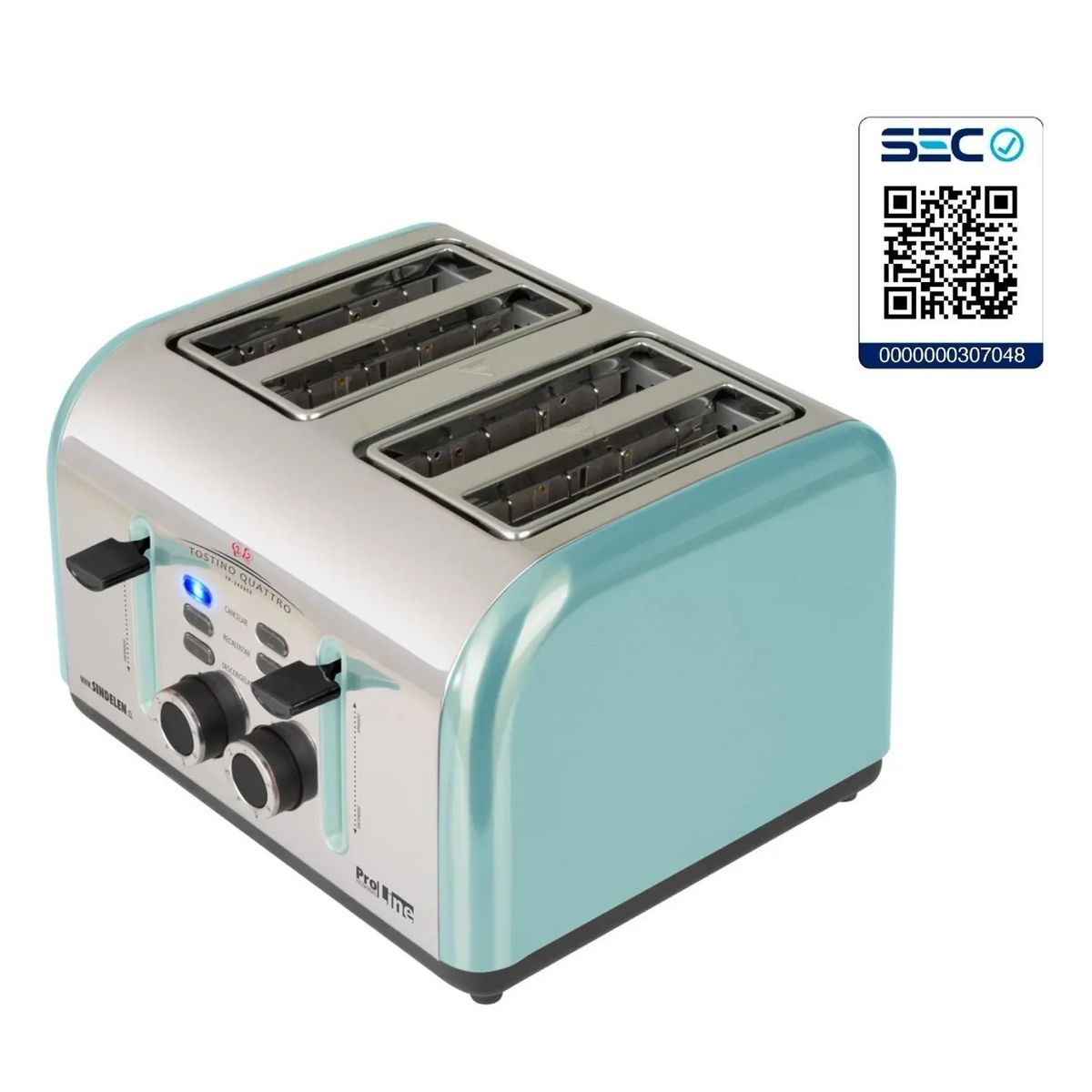 SINDELEN - Tostador Eléctrico 4 Rebanadas Sindelen Tp-2420