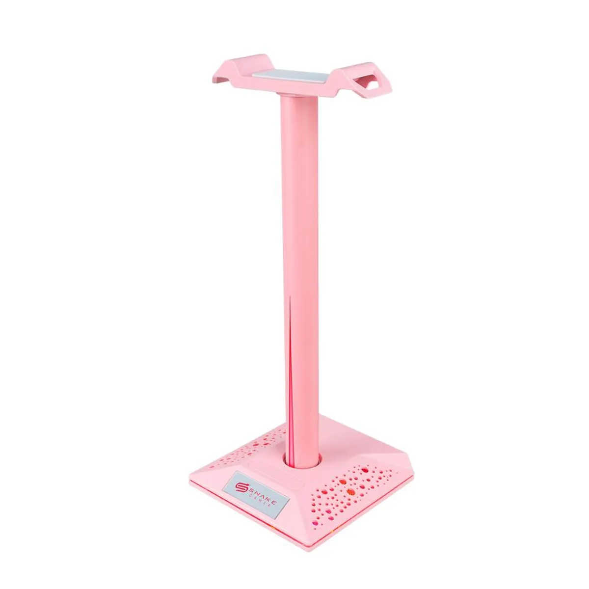 SNAKE GAMER - Soporte para Audífonos Snake Gamer Najash Pinkker NJ395 RGB USB - Rosa