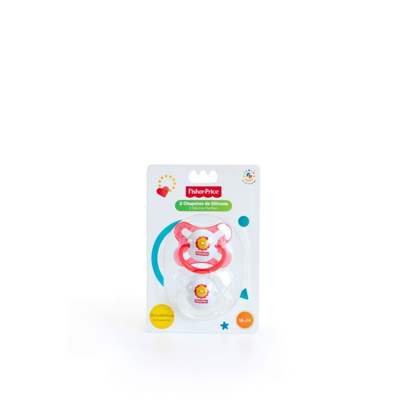 FISHER PRICE - Pack de 2 Chupetes de Entretención Fisher Price 18 a 24 M