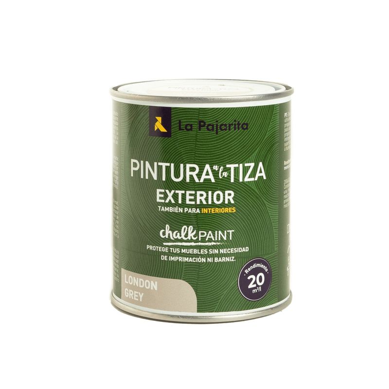 LA PAJARITA - Chalk Paint Exteriores London Grey 750 ml
